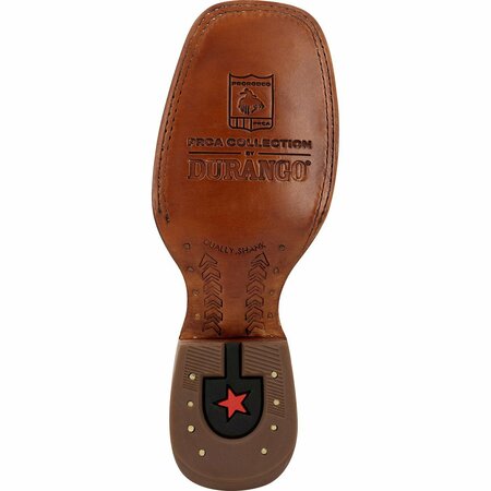 Durango Men's PRCA Collection Caiman Belly Western Boot, COGNAC/CIGAR, W, Size 9.5 DDB0471
